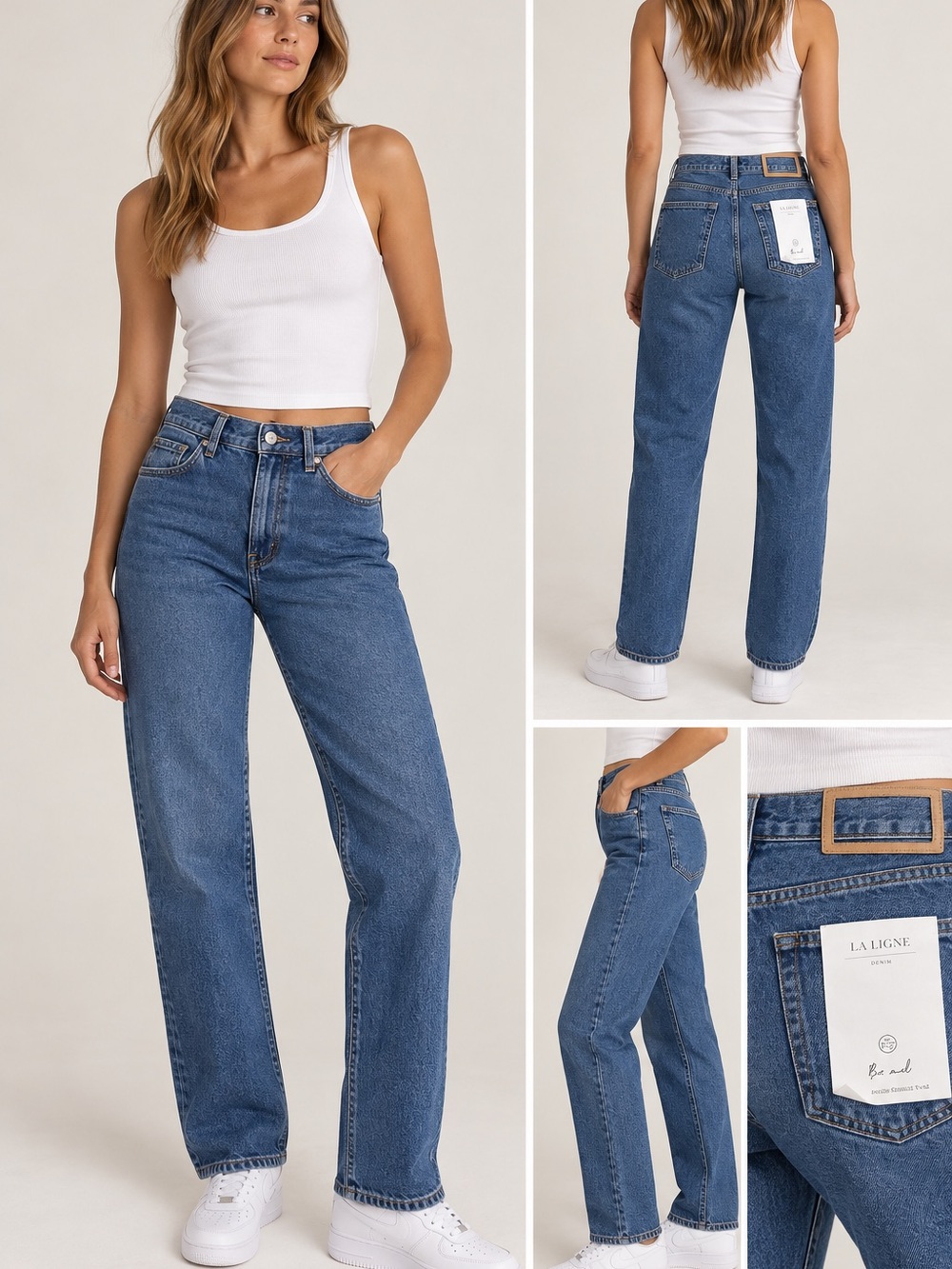 La Ligne he Mol Jean LLD14064 Stone Size 25 NWT
